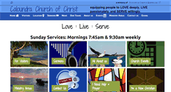 Desktop Screenshot of caloundrachurchofchrist.org.au